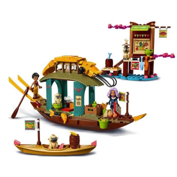 LEGO® Disney Princess 43185 Boun's Boat, Raya Movie and The Last Dragon minifigur och leksak för barn från 6 år