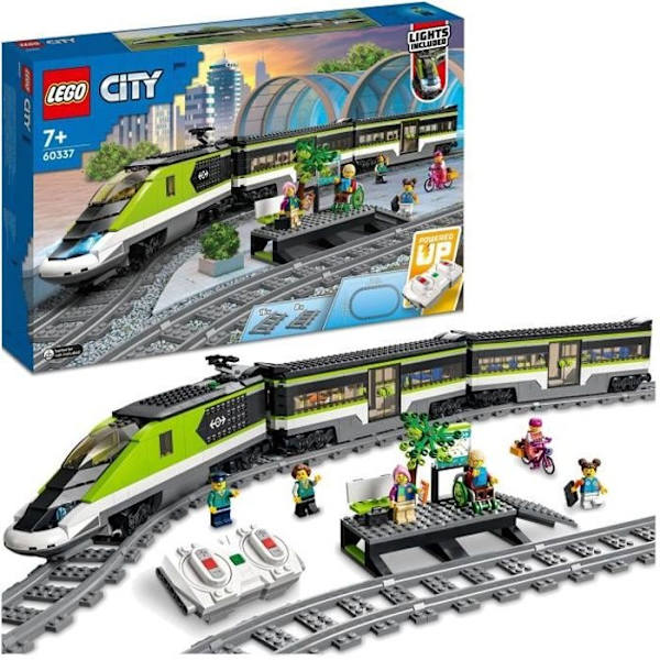 LEGO City Express Passagertog - Fjernbetjent toglegetøj - Forlygter - Børn i alderen 7 Flerfärgad