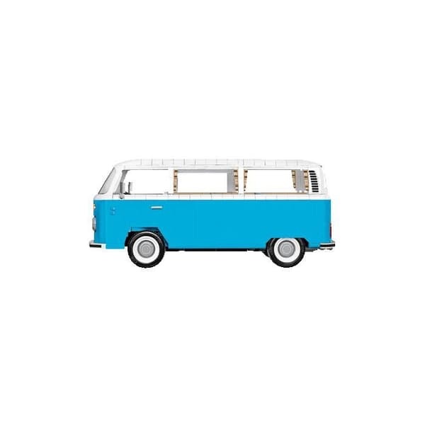 Byggset - COBI - Volkswagen T2b Buss - Skala 1:12 - 2366 bitar - Blå Blå