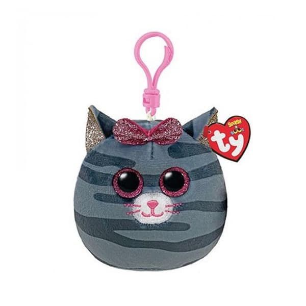 Clip Squish A Boos - Ty - Kiki Le Chat - Grå - Unisex - Från 3 år