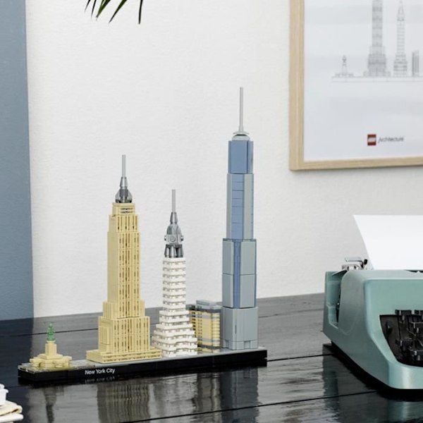 LEGO® Architecture - New York - Frihedsgudinden - Miniature modelsæt - 598 dele Beige