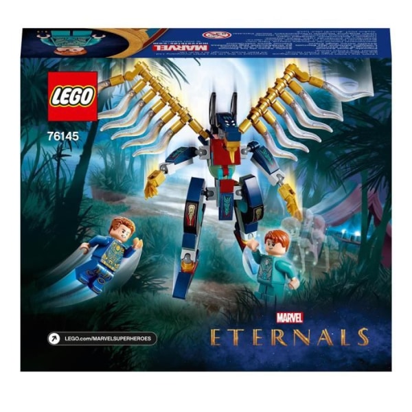 LEGO® 76145 Marvel Eternal Aerial Strike Byggleksak för barn från 7 år och uppåt med avvikande minifigurer