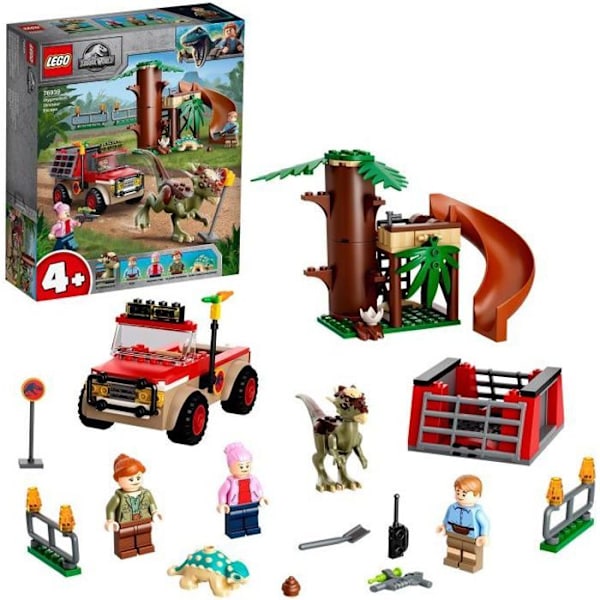LEGO® 4+ Jurassic World 76939 Stygimoloch Escape, Dinosaur Building Legetøj til børn fra 4 år og opefter med minifigurer