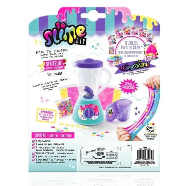 SO DIY Så Slime Slimelicious Blender Milkshake Blå, violet og rosa