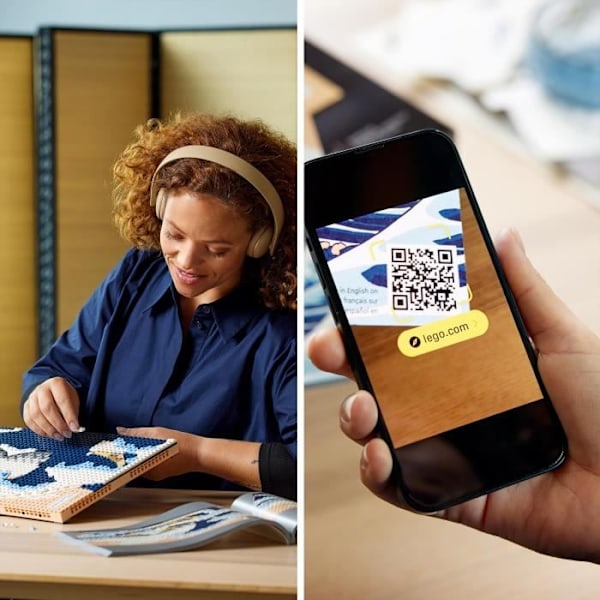 LEGO® ART 31208 Hokusai – Den store bølge, japansk vægdekoration, kreativ fritid, voksne Flerfarvet
