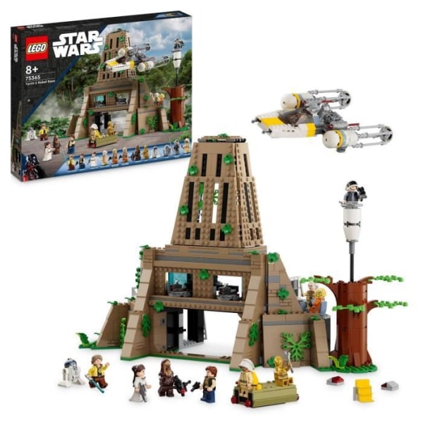 LEGO® Star Wars 75365 rebellbas Yavin 4 leksak med 10 minifigurer inklusive Luke Skywalker, prinsessan Leia