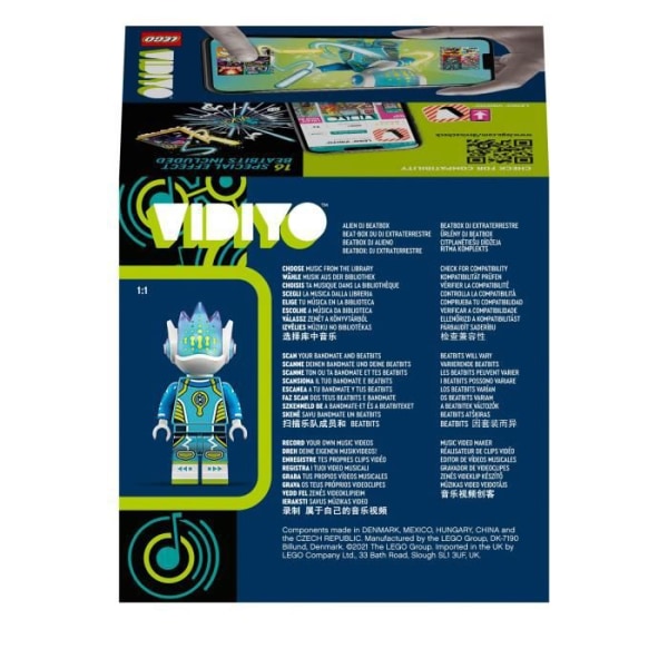 LEGO® 43104 VIDIYO™ Alien DJ BeatBox Music Video Maker, Musical Toy, Augmented Reality Set-app med minifigur Orange