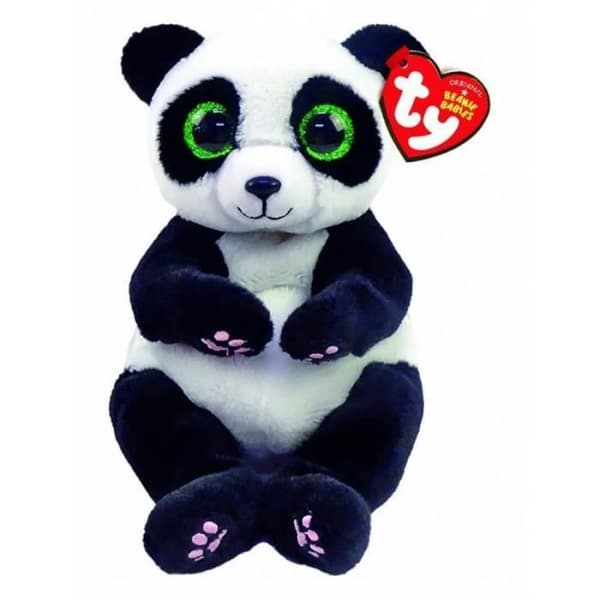 Panda Pehmolelu TY - Beanie Babies - 15 cm - Musta/Valkoinen Hvid