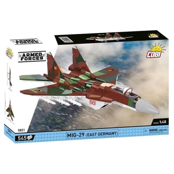 Modelfly - COBI - MIG-29 (ØSTTYSKLAND) - 545 dele - At samle selv - 1:48