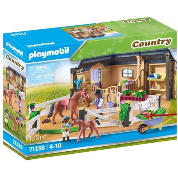 PLAYMOBIL - 71238 - Country - Stald og arena for heste Flerfärgad