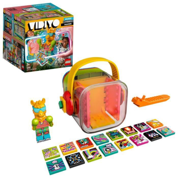 LEGO® 43105 VIDIYO™ Party Lama BeatBox Music Video Maker, Musical Toy with Lama, Augmented Reality Set App