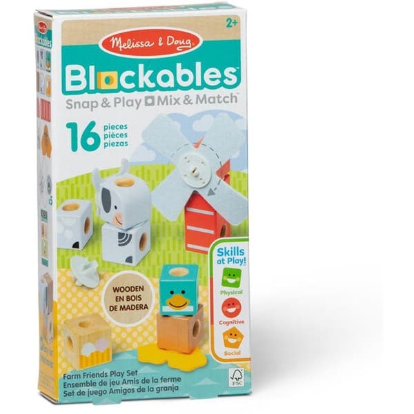 "Maatilan Ystävät - 16 Kappaletta - Estettävät - Melissa & Doug - SPINMASTER - Alkaen 2 Vuotta"