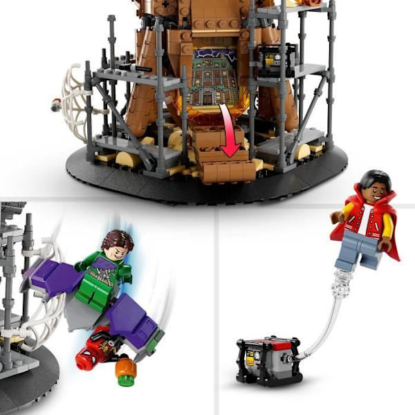 LEGO® Marvel 76261 Spider-Man's Final Battle: No Way Home, Leksak med 3 Peter Parkers, Green Goblin, Electro Flerfärgad
