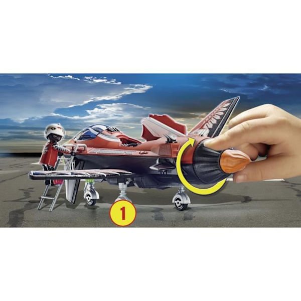 PLAYMOBIL - 70832 - Air Stuntshow Jet "Aigle" - Taitettava - Lapsi - 726g