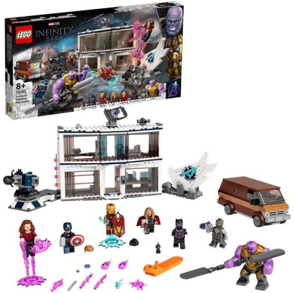 LEGO® 76192 Marvel Super Heroes™ Avengers: Endgame Final Stand Building Set med Thanos och 6 minifigurer