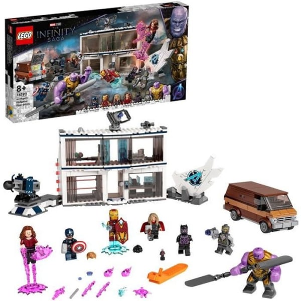 LEGO® 76192 Marvel Super Heroes™ Avengers: Loppupelin viimeinen taistelu, rakennussetti, jossa on Thanos ja 6 minihahmoa