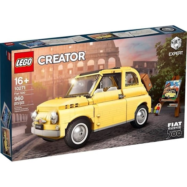 Byggleksak - LEGO - Fiat 500 - 960 stycken - För vuxna Gul