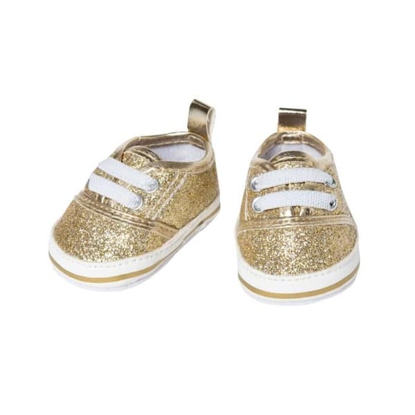 Sneakers - Heless - Glitter Guld - Brillant - 38-45 cm - Unisex Guld