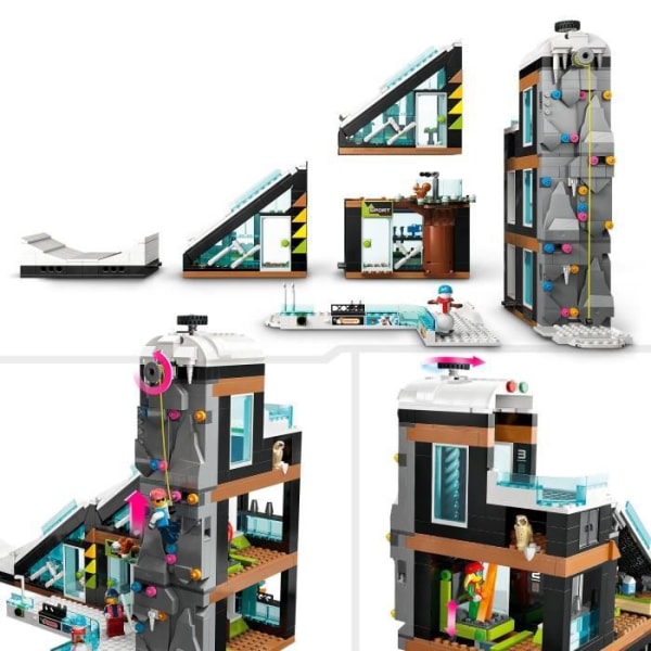 LEGO® City 60366 skid- och klätterkomplex, modulbyggd leksak för barn från 7 år och uppåt