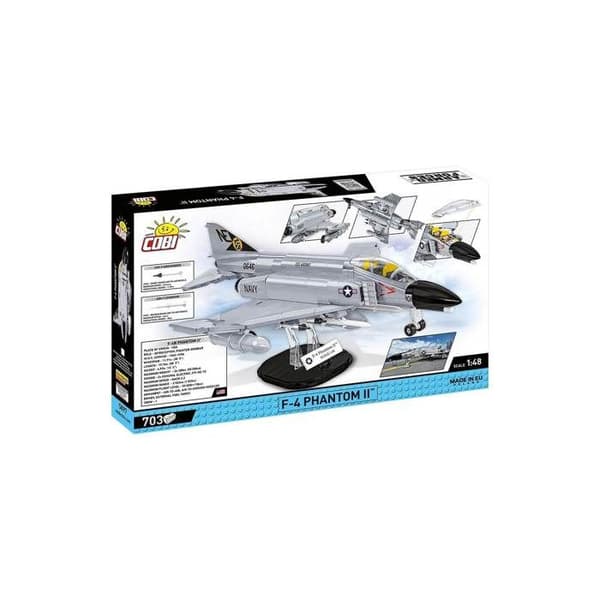 Rakennussarja - COBI - F-4 Phantom II - 703 palikkaa - Harmaa - 1:48 Grå