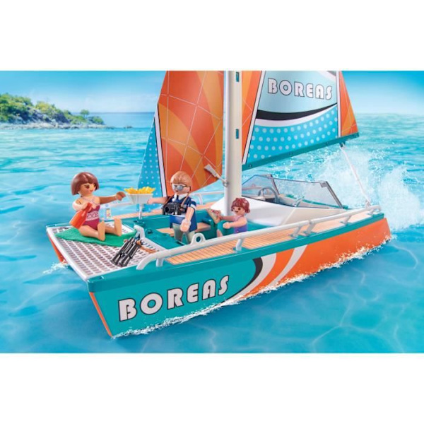 PLAYMOBIL - 71043 - Familjekul - Kampanjpaket Katamaran - 53 delar - Flerfärgad Flerfärgad