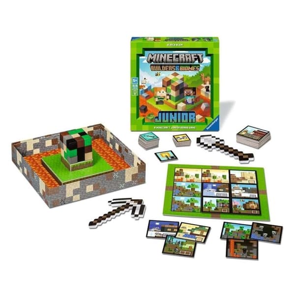 Ravensburger - Minecraft - Rakentajat ja Biomit juniori lautapeli