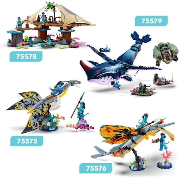 LEGO® Avatar 75575 Opdagelsen af Ilu, legetøj, med minifigurer, Vandets vej Vit