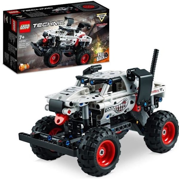 LEGO® Technic 42150 Monster Jam Monster Mutt Dalmatian, 2-in-1, Monster Truck Lelu, Auto Vit