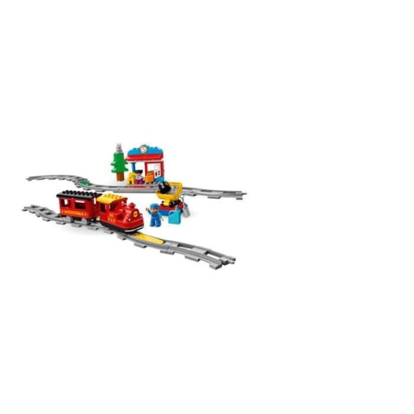 LEGO® 10874 DUPLO Town Ångtåget, batteridriven leksak, med ljud, ljus och fjärrkontroll, tågset för barn 2-5 år