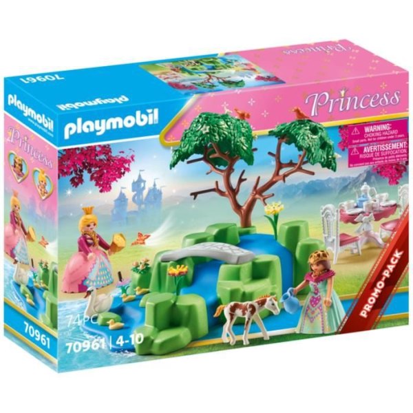PLAYMOBIL - 70961 - Prinsessat - Royal Picnic - 74 kpl - Vesiputous ja tarvikkeet Flerfärgad