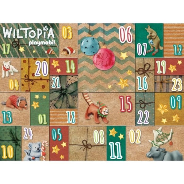 PLAYMOBIL Adventskalender - Wiltopia World Tour Animals DIY - 115 stycken - Från 4 år