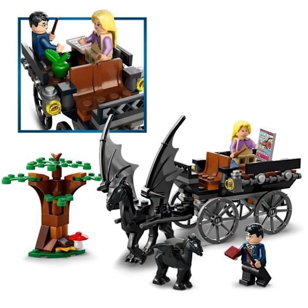 LEGO® 76400 Harry Potter Lavavaunu ja Tylypahkan Thestrals, lelu ja minihahmo hevosista ja vaunuista 7-vuotiaasta alkaen Flerfärgad