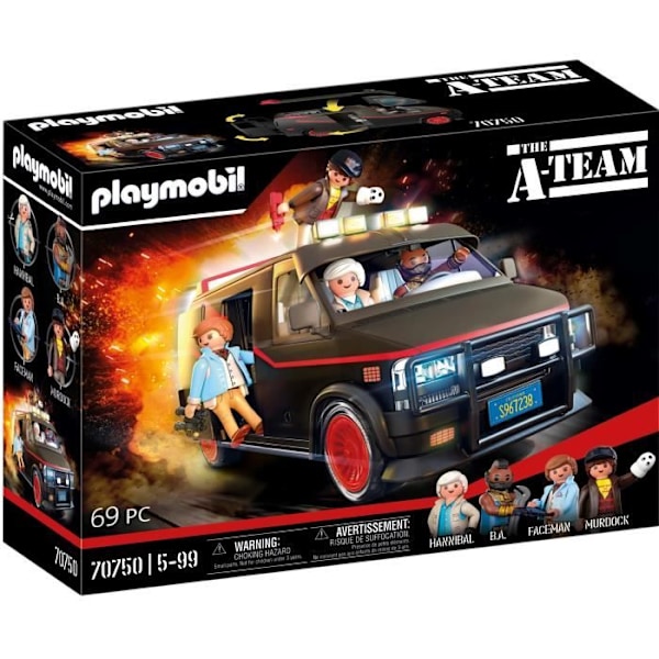 PLAYMOBIL 70750 All-Risks Agency pakettiauto, Klassiset autot, Aikuinen, Keräilijän auto Flerfärgad
