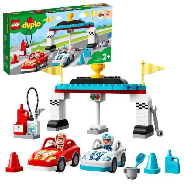 LEGO® 10947 DUPLO® kilpa-autot lelu lapset 2+ vuotta, pienet autot Grön