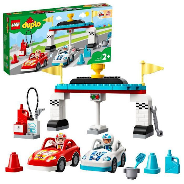 LEGO® 10947 DUPLO® Race Cars Leksak Barn 2+ år, Leksaksbilar Grön