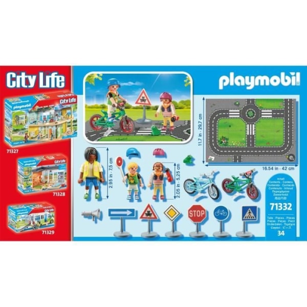 PLAYMOBIL - Liikenneturvallisuusluokka - Punainen - 71332 Röd