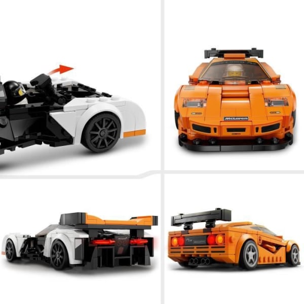 LEGO® Speed Champions 76918 McLaren Solus GT och McLaren F1 LM, leksaksbil, modellsats