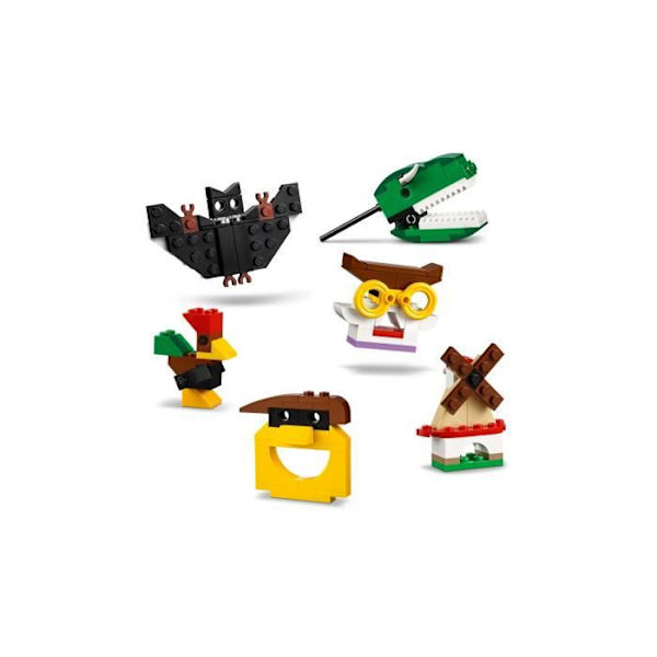 LEGO® Classic 11009 palikat ja valot – luovat rakennuslelut, varjoteatteri 5-vuotiaille ja sitä vanhemmille lapsille