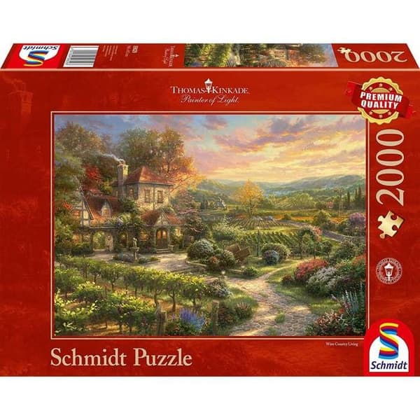 Puzzle 2000 kappaletta: Viinitarhoissa Multifarvet