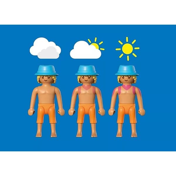 Leksak - PLAYMOBIL - 71908 - Semesterpar - Strand - Solstolar Flerfärgad