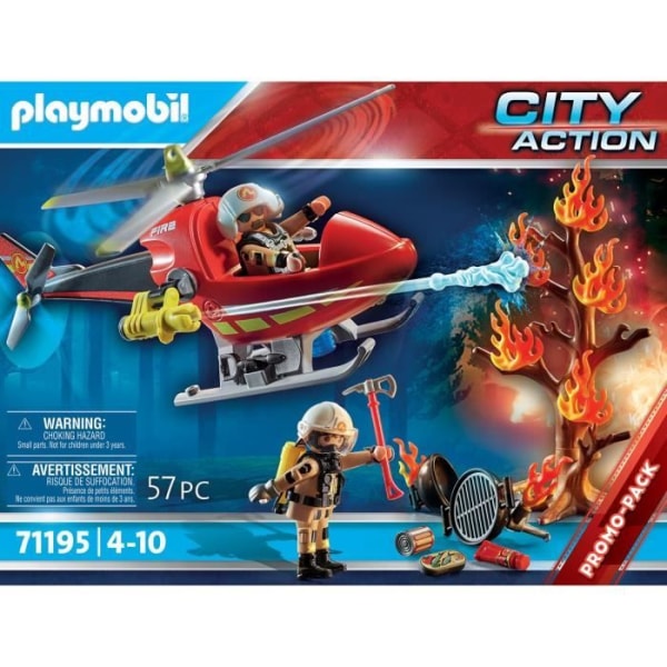 PLAYMOBIL - Palomiespommihelikopteri - City Action - Palomiehet Flerfärgad