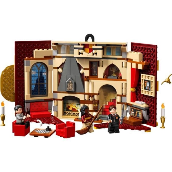 LEGO® Harry Potter 76409 Gryffindor House Crest, Legetøj med 3 minifigurer, Hogwarts Slot Vit