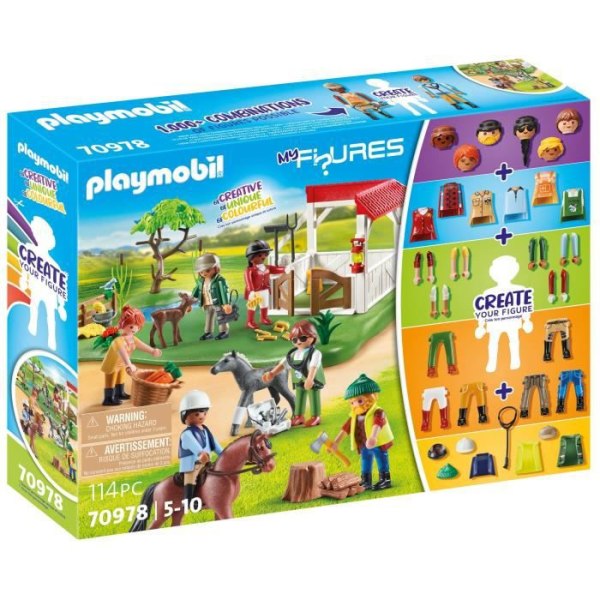 PLAYMOBIL - 70978 - Mine figurer: Horse Ranch - Figurer - Kombiner dine Dyr & Natur-figurer Flerfärgad