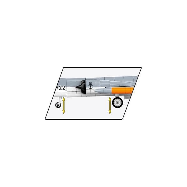 COBI -5907 LOCKHEED F-104 STARFIGHTER - RAKENNUSLEIKKI - HARMAA
