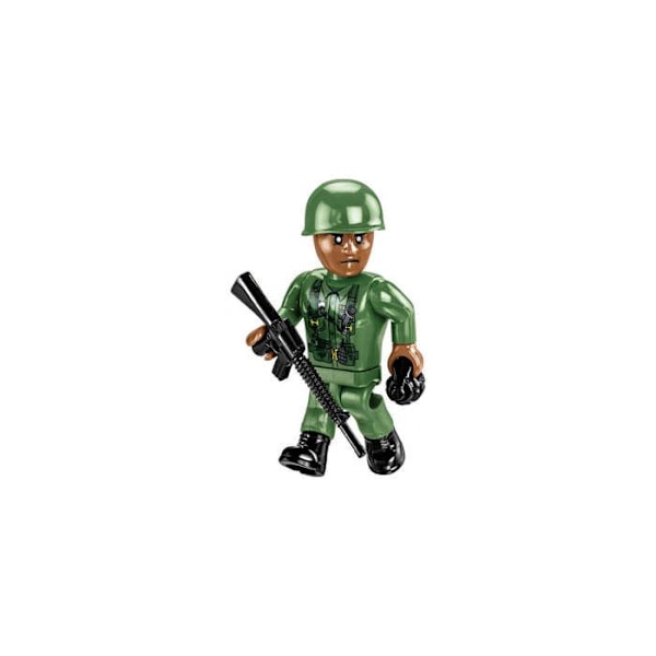 Byggespil - Vietnam War Tank M41A3 Walker Bulldog - 625 stykker - 2 Cobi figurer Grön