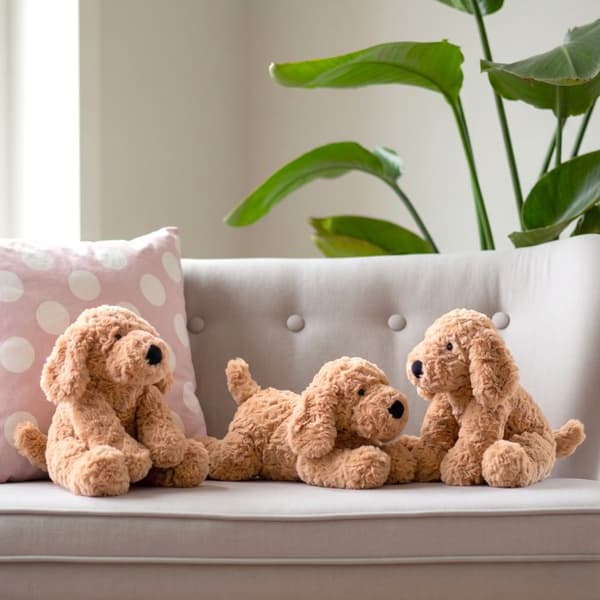 Peluche - Hermann - Beige Hund - 28 cm - Blød - Indendørs Beige
