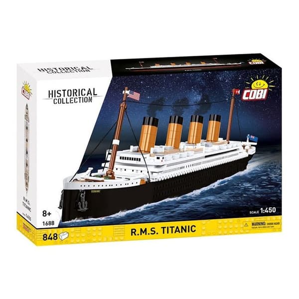 COBI 1688 - SKIB R.M.S. TITANIC - BYGGESET - HVID OG SORT