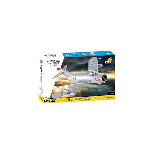 Lennokkimalli - COBI - MIG-17 'FRESCO' - 565 osaa - Muovia - Alk. 10-vuotiaille