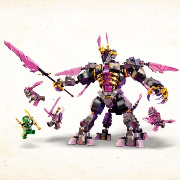LEGO 71772 NINJAGO Kristallkungen, Ninja Toy, Lloyd Minifigure, Guard and Warrior, Crystallized, Present för barn från 9 år
