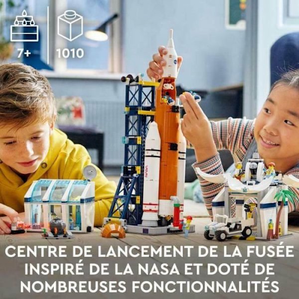 LEGO® City - Raketaffyringsbase - Rumskib til børn - 60351